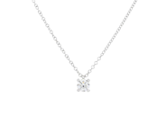 Jewellery - SOLITAIRE NECKLACE, 18K white gold - View 1