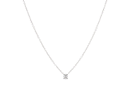 Jewellery - SOLITAIRE NECKLACE, 18K white gold - View 1