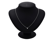 Jewellery - SOLITAIRE NECKLACE, 18K white gold - View 2