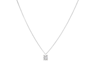Jewellery - SOLITAIRE NECKLACE, 18K white gold - View 1