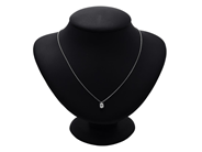 Jewellery - SOLITAIRE NECKLACE, 18K white gold - View 2