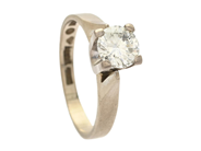 Jewellery, SOLITAIRE RING, 18K white gold, in auction: NewYear – Saturday 27 December 2025