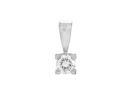 Jewellery, SOLITAIRE PENDANT, 18K white gold, in auction: Lilla jewellery – Tuesday 13 January