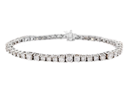 Jewellery, TENNIS BRACELET, 14K white gold, in auction: Classic – Saturday 24 January