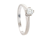 Jewellery, SOLITAIRE RING, 18K white gold, in auction: Lilla jewellery – Tuesday 27 January