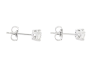 Jewellery - SOLITAIRE EARRINGS, 18K white gold - View 2