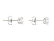 Jewellery - SOLITAIRE EARRINGS, 18K white gold - View 2
