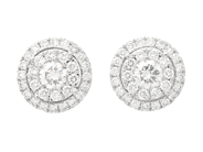 Jewellery - EARRINGS, 18K white gold - View 1