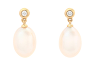 Jewellery - PEARL EARRINGS, 18K gold - View 1