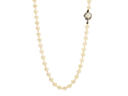 Jewellery, PEARL NECKLACE, cultured pearls  clasp in 18K white gold, in auction: Lilla jewellery – Tuesday 13 January