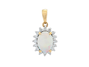 Jewellery - CLUSTER PENDANT, 18K gold - View 1