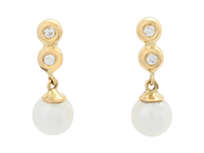 Jewellery - PEARL EARRINGS, 18K gold - View 1