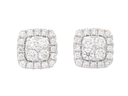 Jewellery - EARRINGS, 18K white gold - View 1