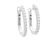 Jewellery - EARRINGS, 18K white gold - View 1