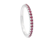 Jewellery - FULL ETERNITY RING, 18K white gold - View 1