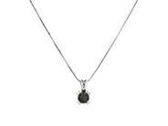 Jewellery, PENDANT WITH CHAIN, 18K white gold, in auction: Lilla jewellery – Tuesday 13 January
