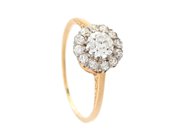 Jewellery, CLUSTER RING, 18K gold, in auction: Classic – Saturday 24 January