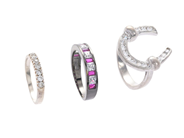 Jewellery, JEWELLERY SET, 3 items rings, in auction: General – Tuesday 3 February