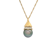 Jewellery - PENDANT WITH CHAIN, 14K gold - View 1