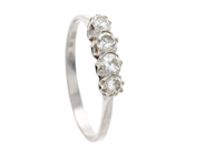 Jewellery, ETERNITY RING, 18K white gold, in auction: Lilla jewellery – Tuesday 27 January