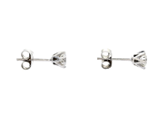 Jewellery - SOLITAIRE EARRINGS, 18K white gold - View 2
