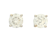 Jewellery, SOLITAIRE EARRINGS, 18K white gold, in auction: Modern – Saturday 17 January