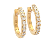 Jewellery, EARRINGS, 18K gold, in auction: Modern – Saturday 17 January