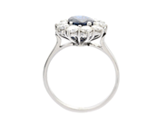 Jewellery - CLUSTER RING, 18K white gold - View 2