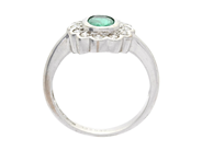 Jewellery - CLUSTER RING, 18K white gold - View 2