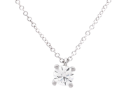 Jewellery - SOLITAIRE NECKLACE, platinum - View 1