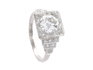 Jewellery, RING, platinum, in auction: Classic – Saturday 21 February
