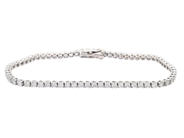 Jewellery, TENNIS BRACELET, 18K white gold, in auction: Classic – Saturday 24 January