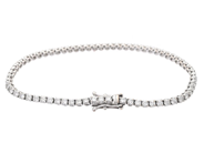 Jewellery - TENNIS BRACELET, 18K white gold - View 2