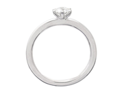 Jewellery - SOLITAIRE RING, 18K white gold - View 2