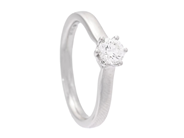 Jewellery - SOLITAIRE RING, 18K white gold - View 1