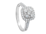 Jewellery, RING, 18K white gold, in auction: Lilla jewellery – Tuesday 10 February