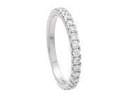Jewellery - FULL ETERNITY RING, 18K white gold - View 1