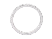 Jewellery - FULL ETERNITY RING, 18K white gold - View 2