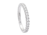 Jewellery - FULL ETERNITY RING, 18K white gold - View 1