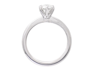 Jewellery - SOLITAIRE RING, 18K white gold - View 2