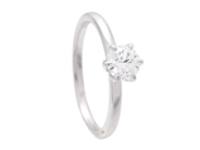 Jewellery - SOLITAIRE RING, 18K white gold - View 1
