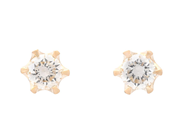 Jewellery - SOLITAIRE EARRINGS, 18K gold - View 1