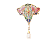 Jewellery, BROOCH, 18K gold, in auction: Classic – Saturday 24 January