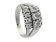 Jewellery, RING, 18K white gold, in auction: Lilla jewellery – Tuesday 27 January