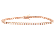 Jewellery - TENNIS BRACELET, 18K rose gold - View 1