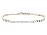 Jewellery, TENNIS BRACELET, 18K white gold, in auction: Modern – Saturday 17 January