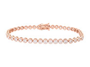 Jewellery - TENNIS BRACELET, 18K rose gold - View 1