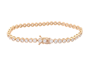 Jewellery - TENNIS BRACELET, 18K gold - View 2