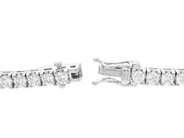 Jewellery - TENNIS BRACELET, 18K white gold - View 3