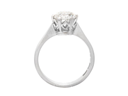 Jewellery - SOLITAIRE RING, 18K white gold - View 2